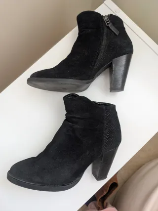 Botines piel Mango Talla 38