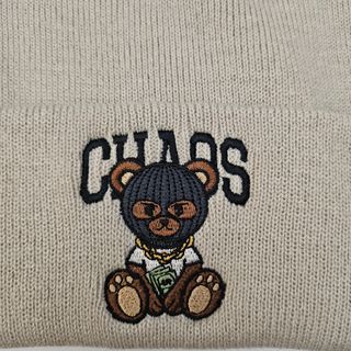 Pack 2 Gorros Beanie Oso Chaos para parejas. Nuevo