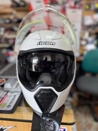 Casco ICON Talla S Blanco