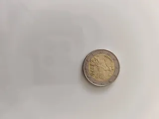 Moneda 2 Euros Grecia Error Acuñado 2002