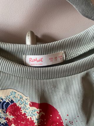 Top estampado olas y sol talla XS