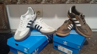 Zapatillas Adidas Samba OG Marrones y Blancas