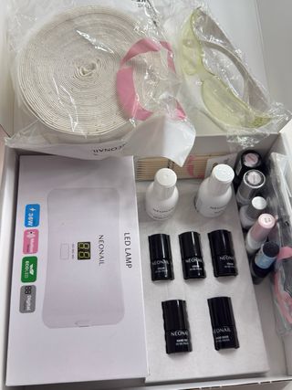 Kit Uñas Semipermanentes Lámpara UV NEONAIL