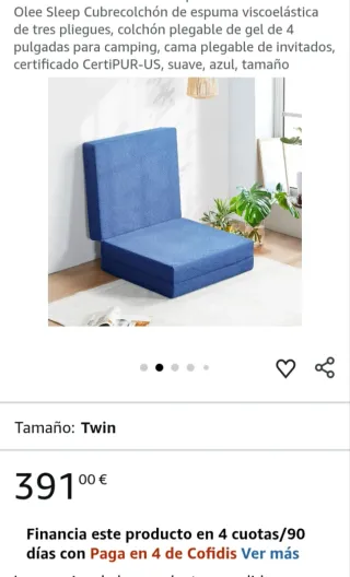 Olee Sleep Cubrecolchón Espuma 65x180cm