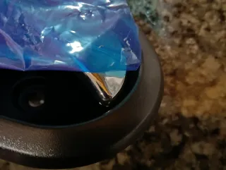 Tirador de puerta plateado