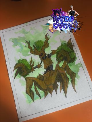 Disegno Originale Pokemon - Trevenant