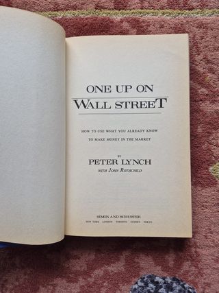 One Up On Wall Street - Peter Lynch (Inglés)