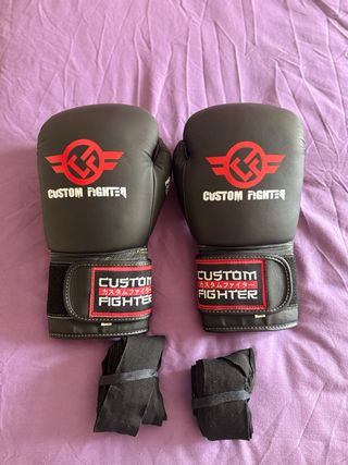 Guantes Boxeo Custom Fighter + Vendas