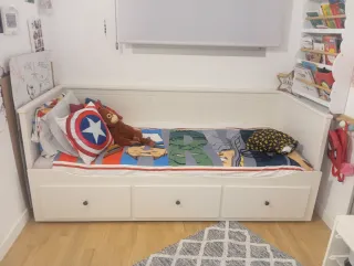 Cama Diván Hemnes Ikea Blanca Madera