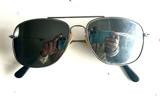 Gafas de sol aviador plateadas
