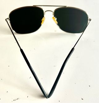 Gafas de sol aviador plateadas