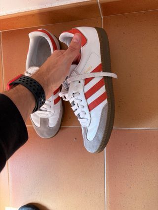 Adidas Samba Blancas y Rojas