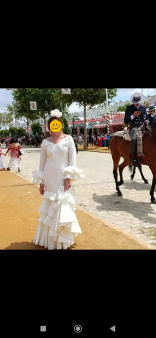 Traje Flamenca crudo