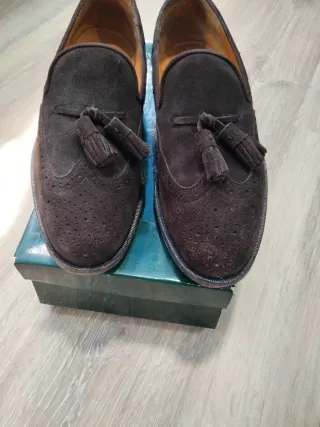 Mocasines Castellano ante marrón borlas 41