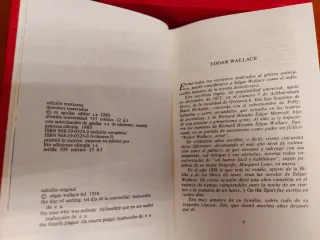 Edgar Wallace, Novelas Escogidas. Aguilar, 1980.