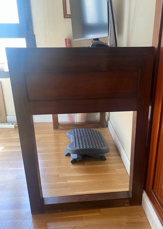 Escritorio Banak Importa Teca Maciza 5 Cajones