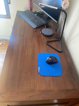 Escritorio Banak Importa Teca Maciza 5 Cajones