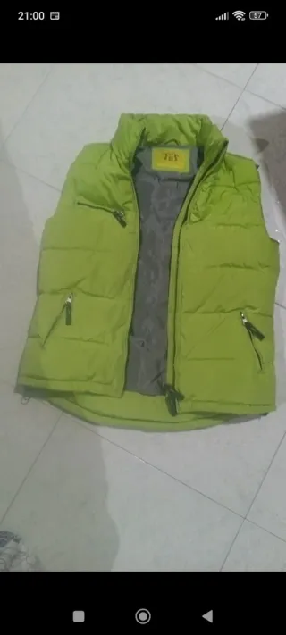 Gilet imbottito verde