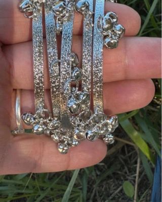 Set 5 Bracciali Argentati con Campanelle