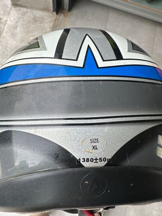 Casco Moto Enduro Cross Acerbis Azul/Gris/Blanco