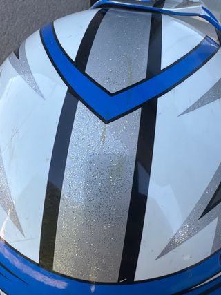 Casco Moto Enduro Cross Acerbis Azul/Gris/Blanco