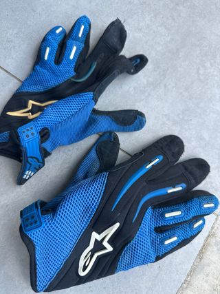 Casco Moto Enduro+Gafas+Guantes