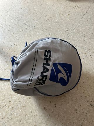 Casco Shark Talla S Diseño Floral Azul