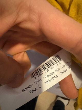 Jersey Massimo Dutti Mostaza Talla L