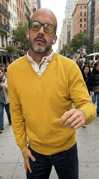 Jersey Massimo Dutti Mostaza Talla L