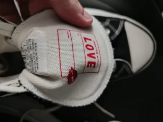 Zapatillas Converse negras y rosas T46