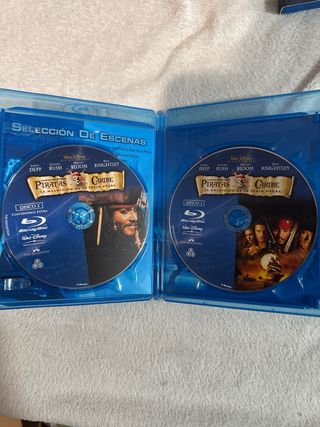 Pack 4 Películas Piratas del Caribe Blu-ray/DVD