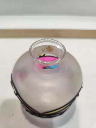 Boccetta decorativa vintage con cane