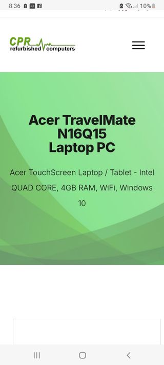 Portátil Acer Negro para reparar
