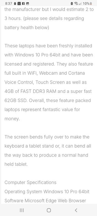 Portátil Acer Negro para reparar