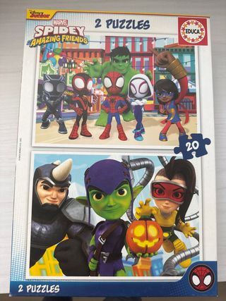 2 Puzzles Spidey y Sus Amigos Marvel Educa