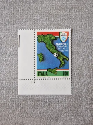 Francobollo Italia Napoli Campione 1989-90