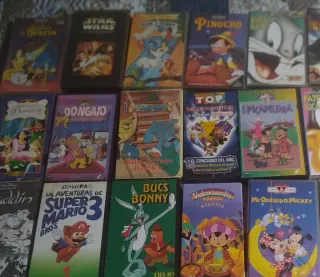 Lote Cintas VHS Infantiles Disney y Más