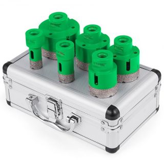 Juego de 6 piezas de brocas de diamante, juego de brocas de diamante 20/25/42/50/55/68MM cortador de brocas de hilo M14 para granito, carborundum, cerámica