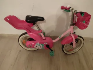 Bicicleta niños rosa unicornio DINO BIKE