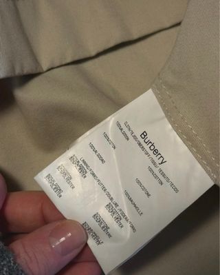 Gabardina Burberry Beige Clásica