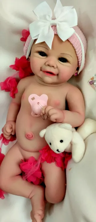 Bebé Reborn Silicona Completa 44cm