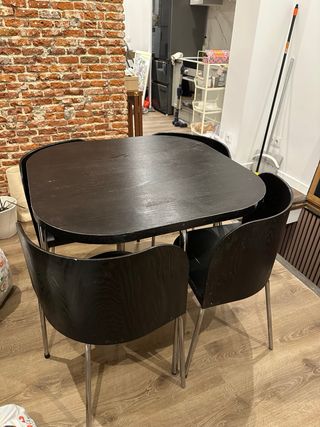 Mesa y 4 Sillas Vintage Ikea Sandra Kragnert
