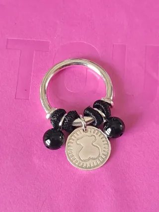 Anillo Tous Plata Onix Colección Aura