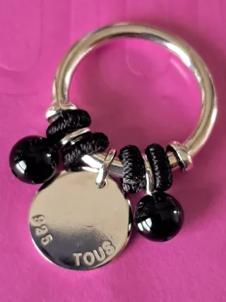 Anillo Tous Plata Onix Colección Aura