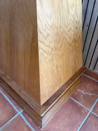 Camapana de cocina rústica de madera