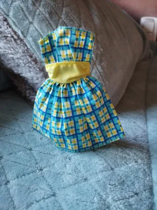 Vestido Barbie años 90 cuadros