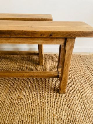 Pareja bancos antiguos franceses