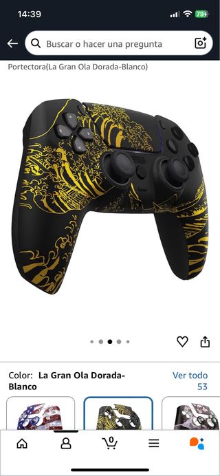 Carcasa Dualsense PS5 instalada