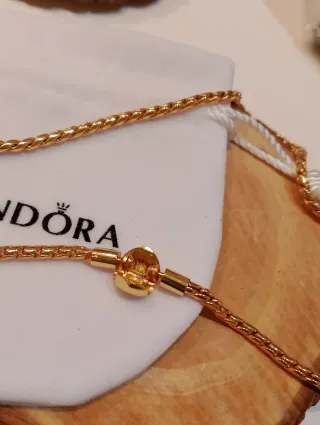 Collar Pandora Corazón Dorado