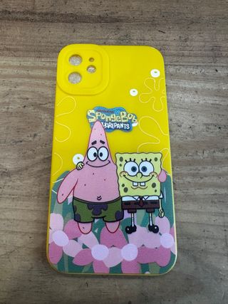 Funda iPhone 11 Bob Esponja y Patricio